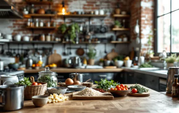 Ruben Bondì mentre cucina con passione e creatività