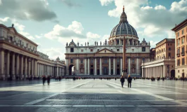 Papa Francesco in preghiera per la sua salute