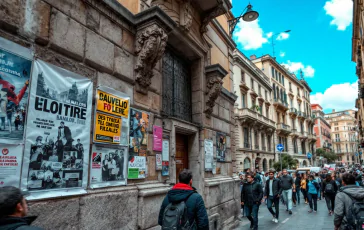 Manifestazioni e scontri nel quartiere Bagnoli di Napoli