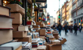 Protesta a piazza delle Cure per Marco, libraio in difficoltà