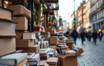 Protesta a piazza delle Cure per Marco, libraio in difficoltà