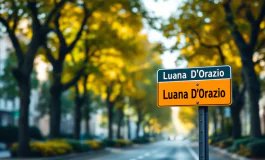 Strada dedicata a Luana D'Orazio in segno di tributo