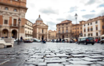 Immagine di una piazza simbolo di unità europea