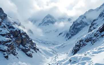 Scialpinisti colpiti da una valanga nelle Dolomiti